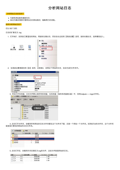 分析网站日志