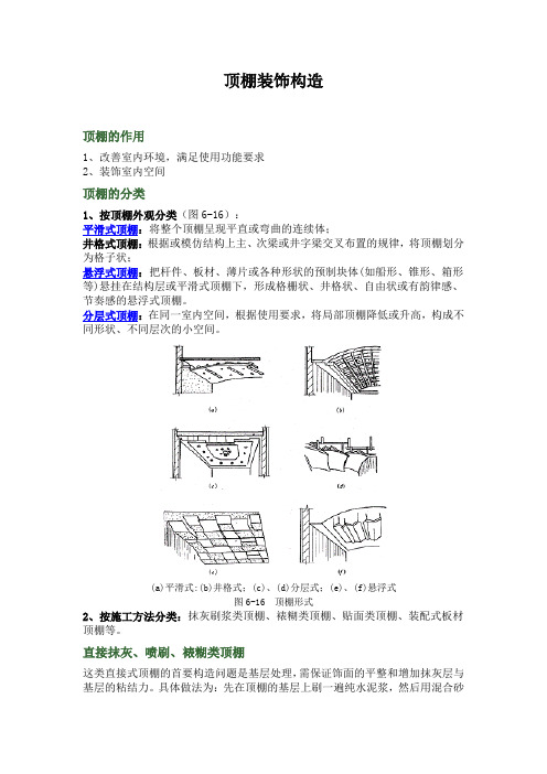 顶棚装饰构造(含图)