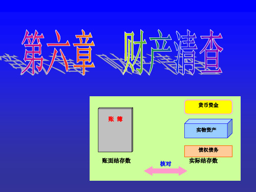 财产清查概述(PPT 58页)