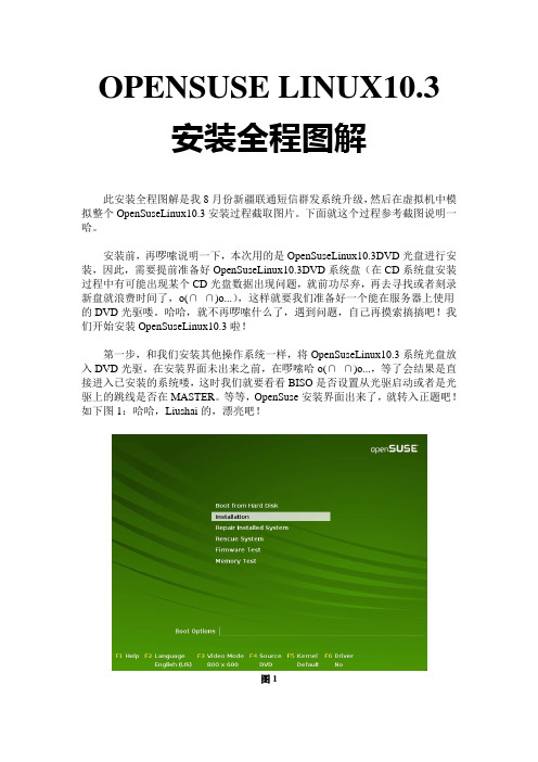 OPENSUSE LINUX10.3安装全程图解