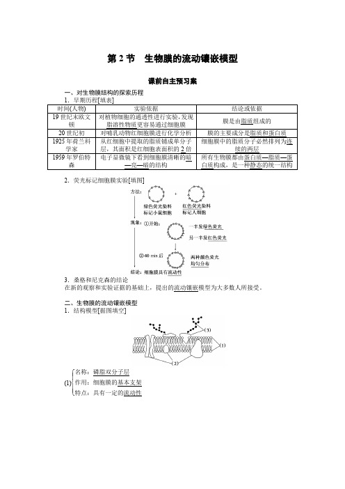 人教版生物必修一重难点解析4.2附答案