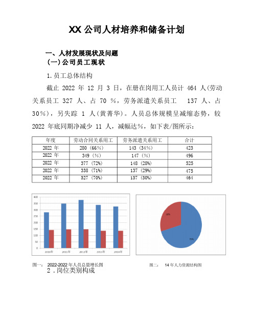 公司人才培养和储备计划