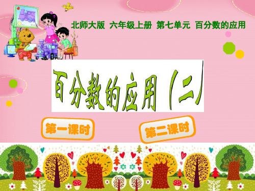 2021完整版《百分数的应用》PPT课件3