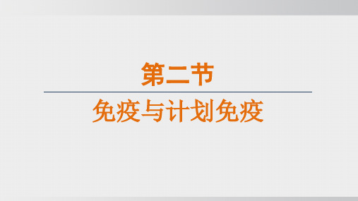 2025年春人教版八年级生物下册 8.1.2 免疫与计划免疫(课件)