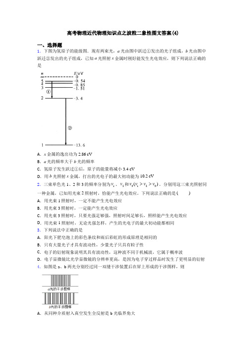 高考物理近代物理知识点之波粒二象性图文答案(4)