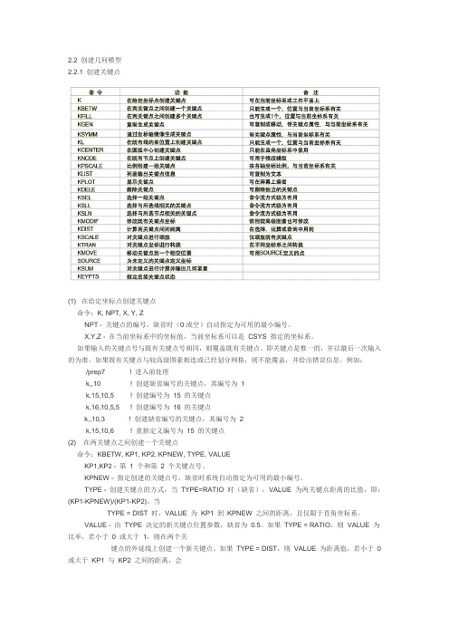 2.2 创建几何模型