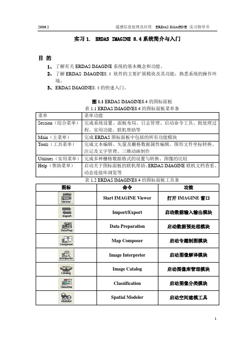 遥感信息技术实习指导书(1)