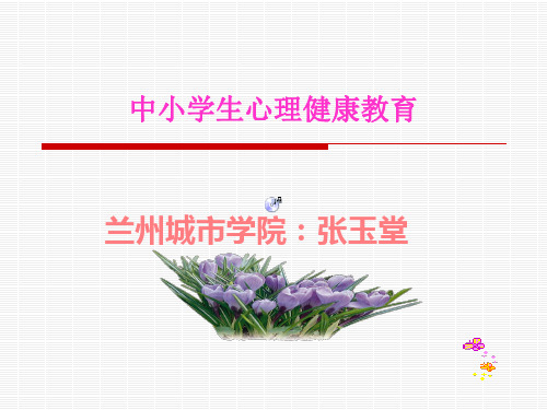 中小学生心理健康教育
