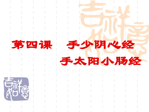 教学课件——手少阴心经和手太阳小肠经