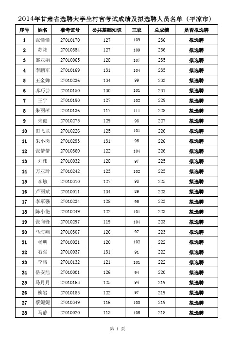 9大学生村官平凉