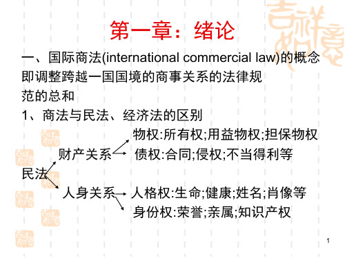 国际商法的电子教案PPT课件