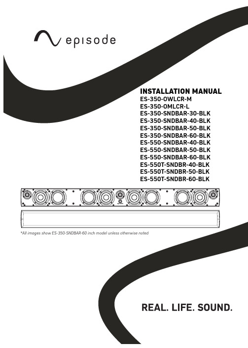 Episode ES-350 音频系统安装手册说明书