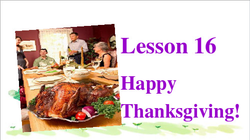 初中英语八年级上册 16 Happy Thanksgiving!PPT (3)