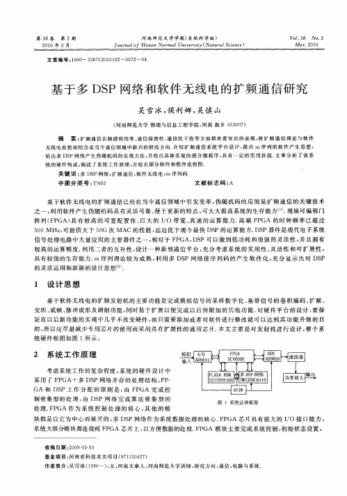 基于多DSP网络和软件无线电的扩频通信研究