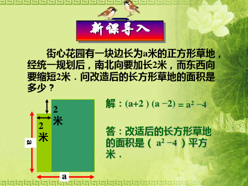 人教版八年级数学上册《14.2.1 平方差公式》课件 (共18张PPT)