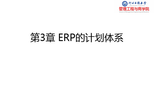 第3章 ERP的计划体系