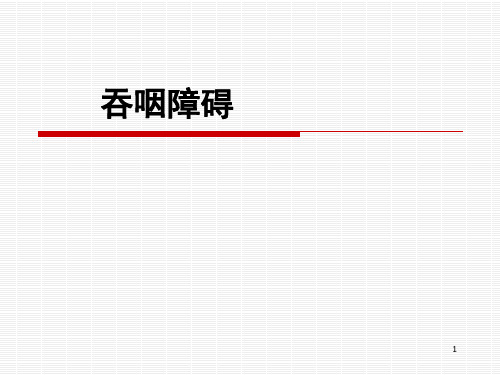 吞咽障碍PPT精选课件