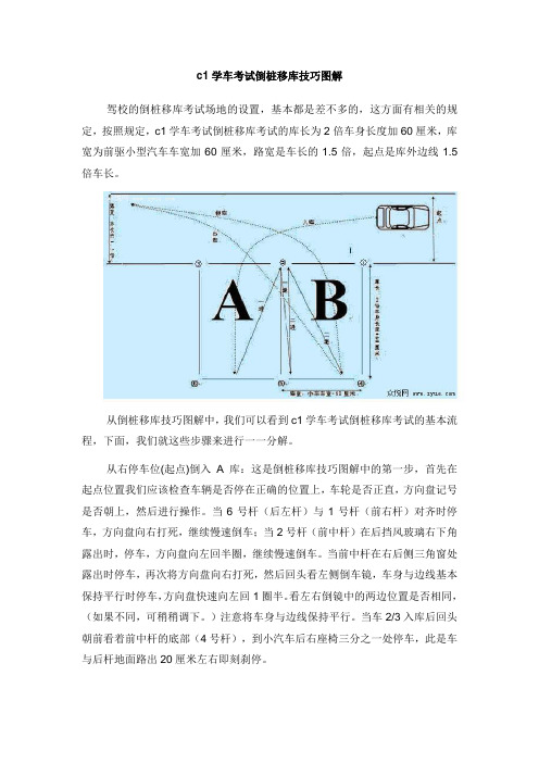 学车考试倒桩移库技巧图解