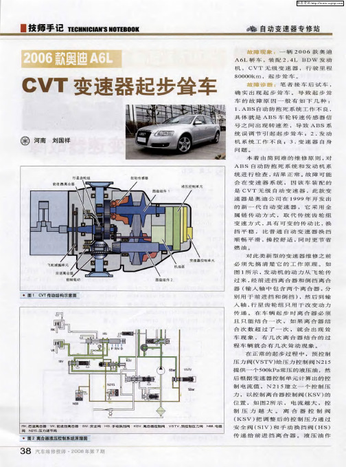 2006款奥迪A6L CVT变速器起步耸车