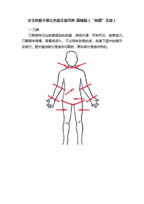 女生防狼手册让色狼无蛋可疼-器械篇（“凶器”无敌）