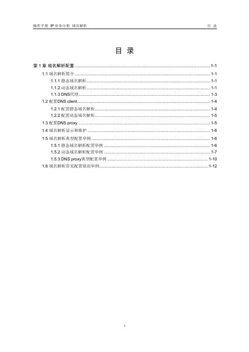 H3C 域名解析配置