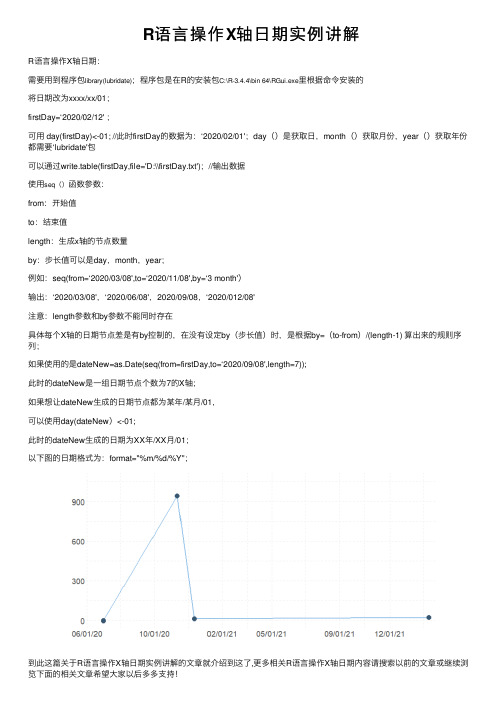 R语言操作X轴日期实例讲解