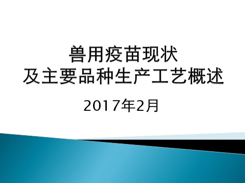 兽用疫苗现状ppt课件