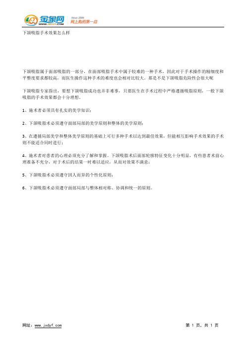 下颌吸脂手术效果怎么样.docx