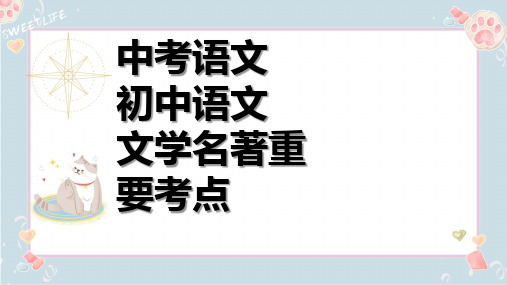 中考语文 初中语文 文学名著重要考点