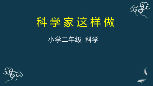 二年级科学上册课件-科学家这样做教科版