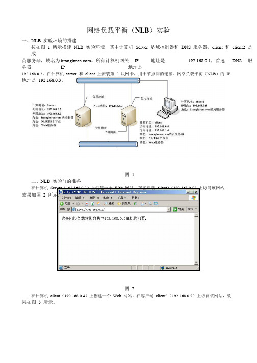 网络负载平衡(NLB)实验