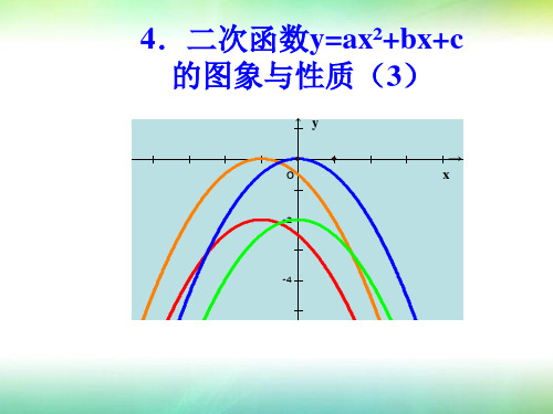 鲁教版五四制九年级数学上第三章第四节二次函数的图象与性质第三课时