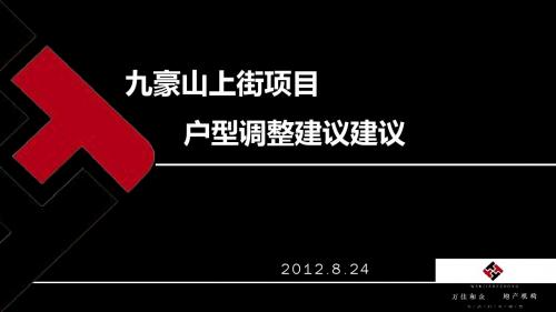 2012年8月24日丹东九豪山上街项目户型调整建议建议