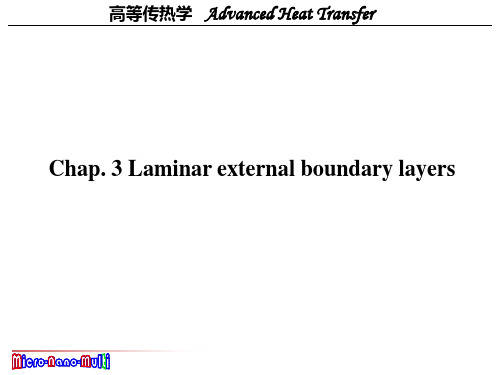 西安交大高等传热学热对流第三章