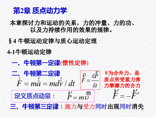 第2章   4牛顿运动定律和质心运动定律