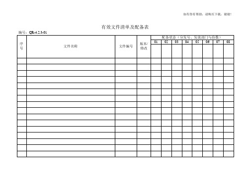 质量管理体系各种质量记录(DOC 101页)