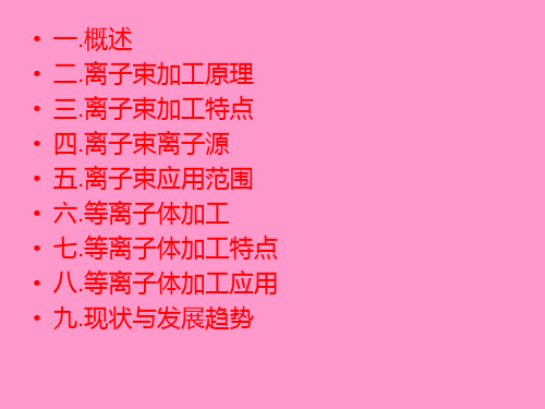 41离子束加工PPT课件