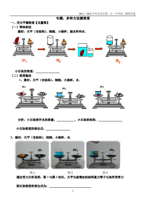 多种方法测密度