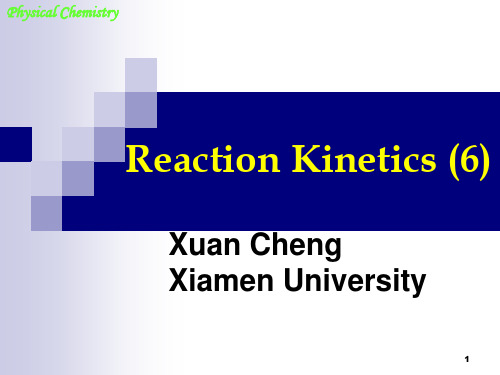 Reaction-Kinetics  Theories of Reaction Rates 简单碰撞理论的基本假设