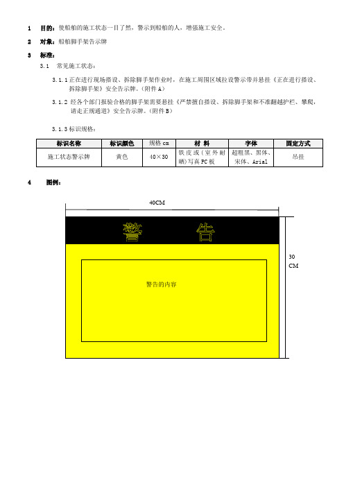 船舶告示牌