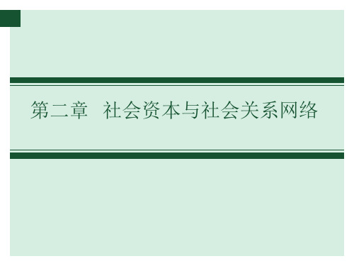 第二章社会资本与社会关系网络[22页]