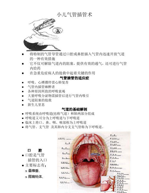 小儿气管插管术【范本模板】