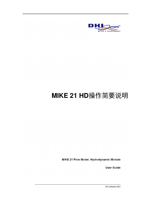 最新mike21 操作实例---矩形网格资料