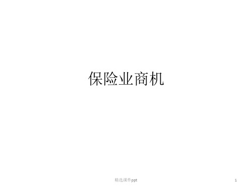 保险业商机ppt课件