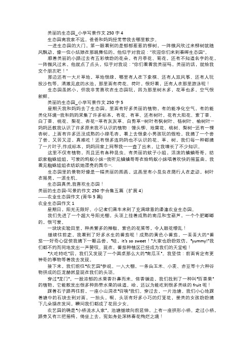 美丽的生态园七