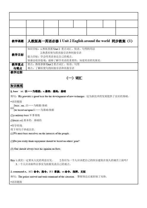 Unit 2 English around the world Reading教案 (16)