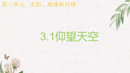 教科版三年级下册科学3.1仰望天空精品课件