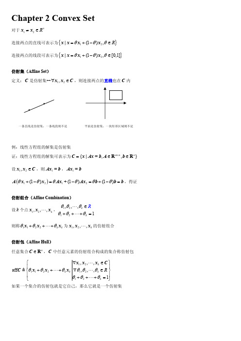 凸优化理论笔记