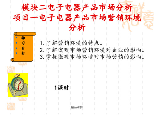 电子电器产品市场分析ppt课件