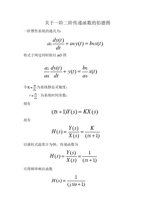 通过函数绘制一阶二阶传递函数伯德图